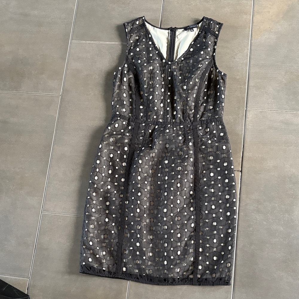 Banana Republic Gray Sleeveless Midi Dress